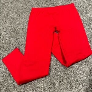 Red Leggings Size S/M